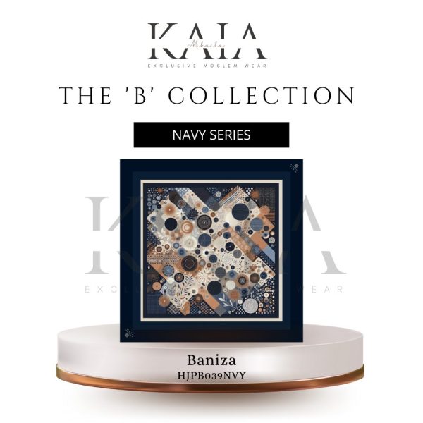 Baniza Scarf | Navy  Series - The 'B' Collection